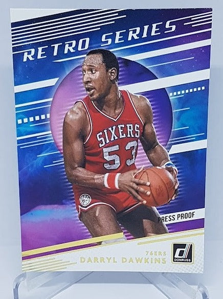 2020-21 Panini Donruss Retro Series Gold Press Proof Darryl Dawkins #28