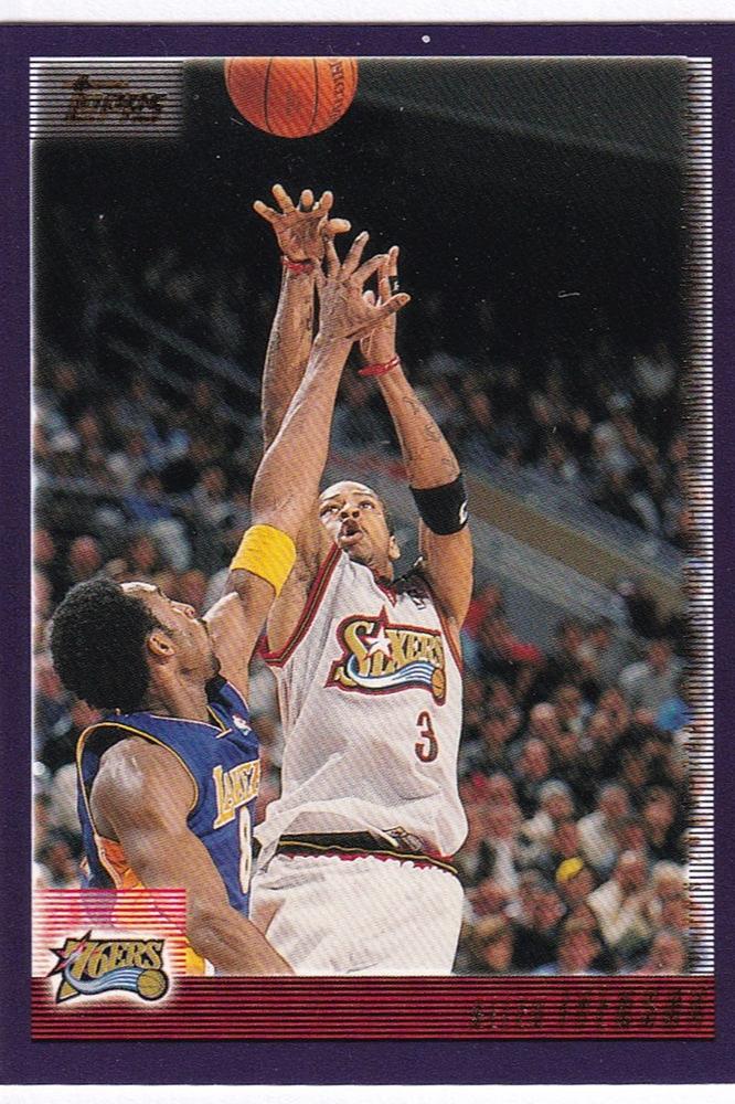 2000-01 Topps Allen Iverson 76ers with Kobe Bryant #165