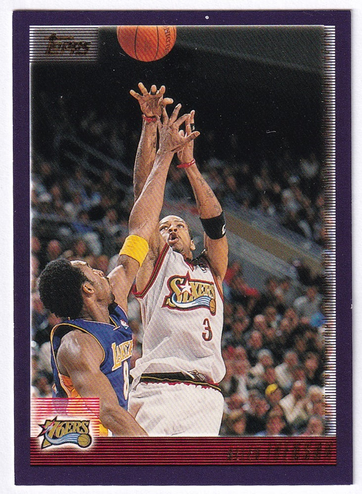 2000-01 Topps Allen Iverson 76ers with Kobe Bryant #165