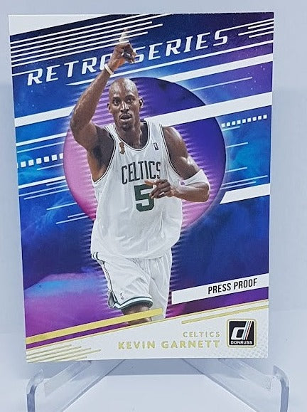 2020-21 Panini Donruss Retro Series Gold Press Proof Kevin Garnett #30