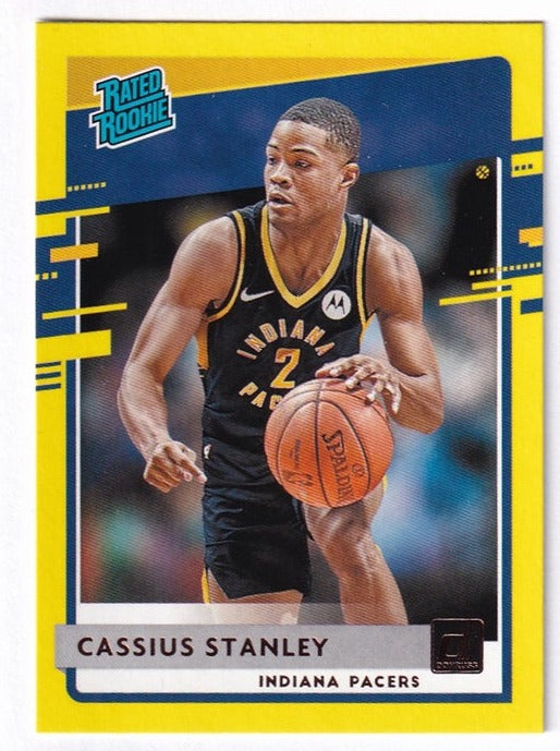 2020-21 Panini Donruss Rated Rookie Cassius Stanley Pacers #225
