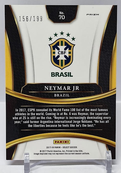 2017-18 Panini Select Prizm Neymar jr Brasil 156/199 #70 *2