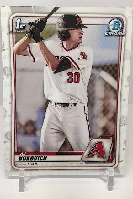 2020 Topps Bowman Chrome 1st RC AJ Vukovich Arizona