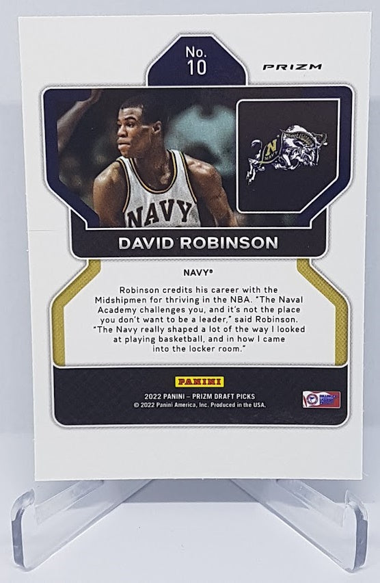 2022 Panini Prizm Draft Picks Hyper Prizm David Robinson Navy #10