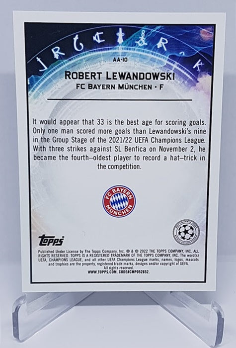 2022 Topps Merlin UCL Ageless Alchemy Robert Lewandowski Bayern München