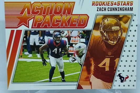 2021 Panini Rookies & Stars Action Packed Zach Cunningham Texans