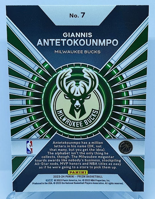 2023-24 Panini Prizm Dominance Giannis Antetokounmpo Buck #7