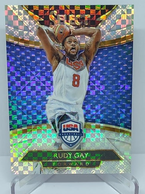 2014-15 Panini Select Silver Prizm Team USA Rudy Gay #218