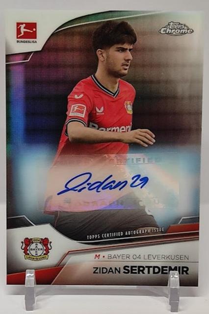 2022-23 Topps Chrome Auto Zidan Sertdemir Leverkusen