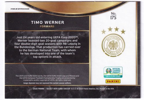 2020 Panini Select Mezzanine Timo Werner Germany #175