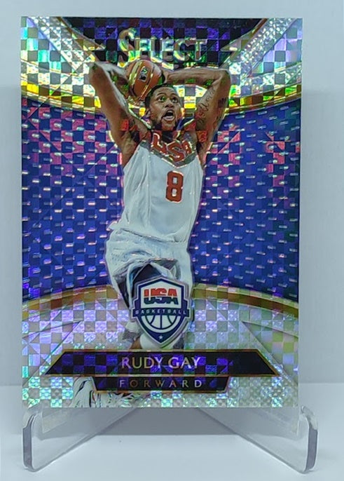 2014-15 Panini Select Silver Prizm Team USA Rudy Gay #218