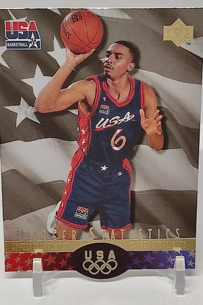 1996 Upper Deck Career Statistics Anfernee Hardaway Team USA *2