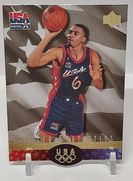 1996 Upper Deck Career Statistics Anfernee Hardaway Team USA *2