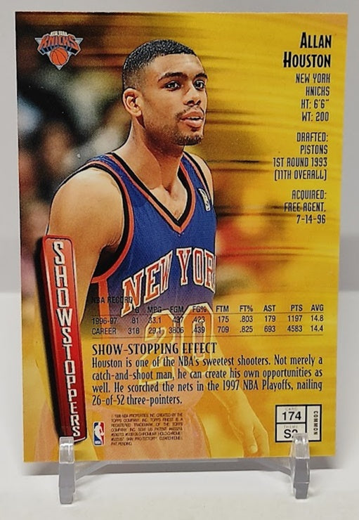 1997-98 Topps Finest Showstoppers Allan Houston Knicks #174 *2