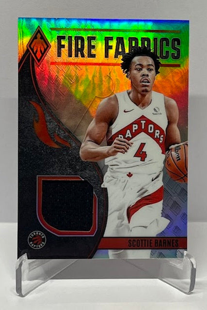 2023-24 Panini Phoenix Fire Fabrics Scottie Barnes Toronto Raptors *4