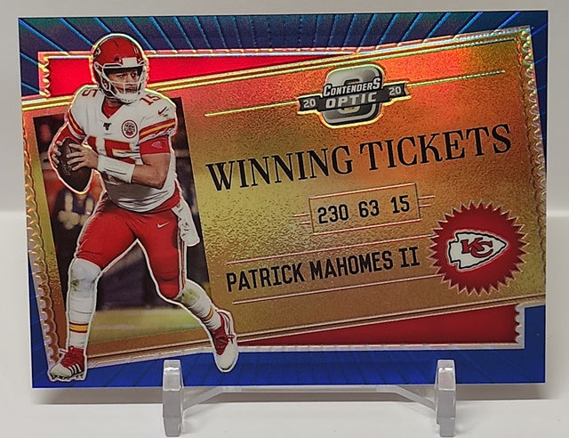 2020 Panini Contenders Optic Winning Tickets Patrick Mahomes 42/99 *2