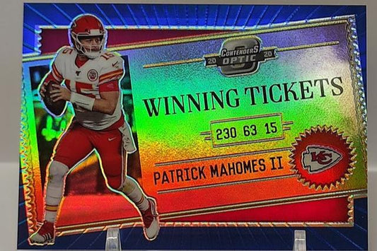 2020 Panini Contenders Optic Winning Tickets Patrick Mahomes 42/99 *2