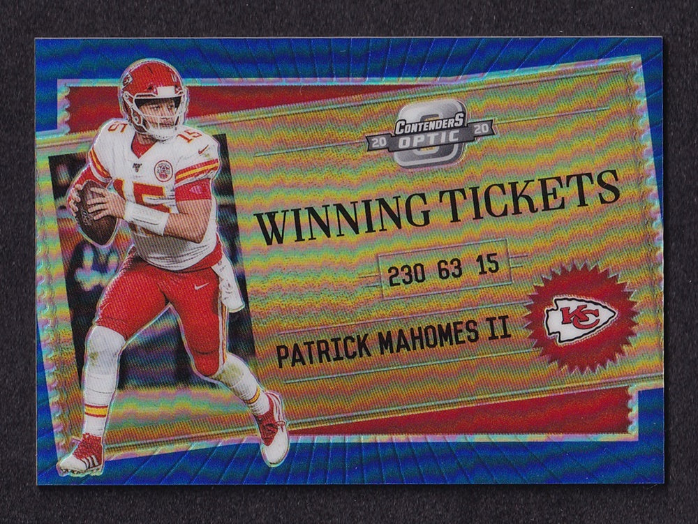 2020 Panini Contenders Optic Winning Tickets Patrick Mahomes 42/99 *2