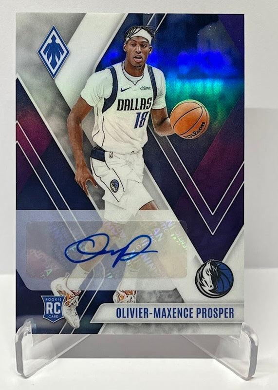 2023-24 Panini Phoenix AUTO RC Olivier-Maxence Prosper Mavericks 02/75*4