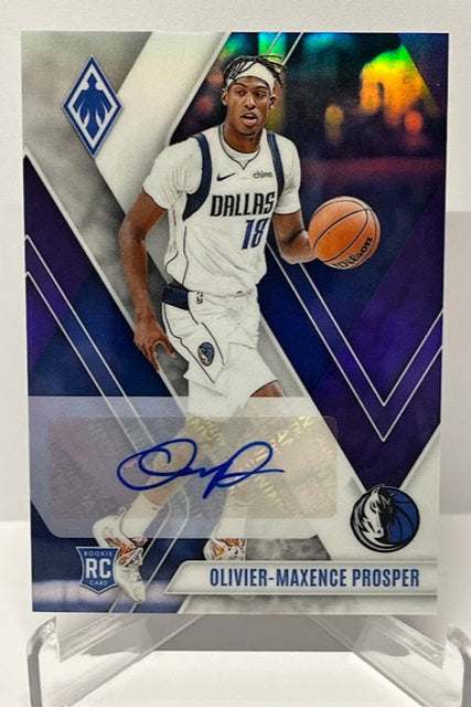 2023-24 Panini Phoenix AUTO RC Olivier-Maxence Prosper Mavericks 02/75*4