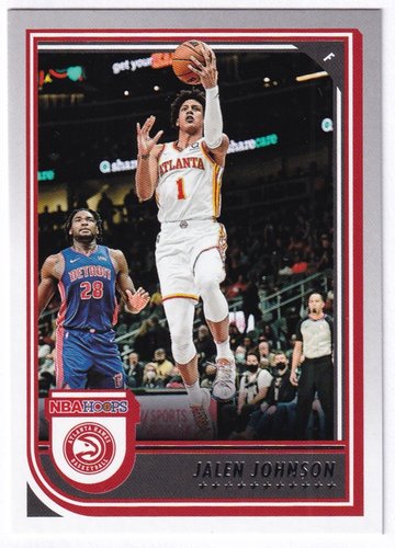 2022-23 Panini Hoops Jalen Johnson Hawks #86