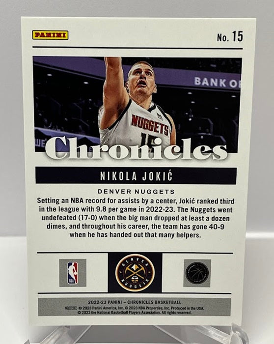 2022-23 Panini Chronicles Scope Nikola Jokic Denver Nuggets 25/49 #15 *4