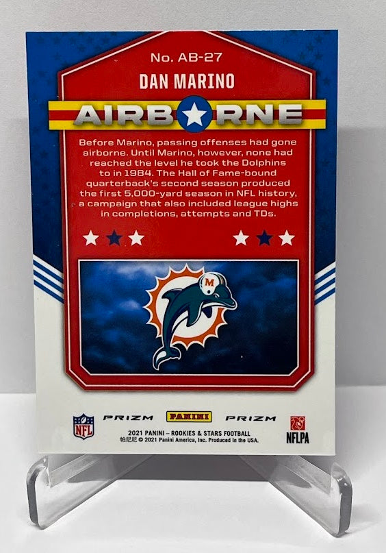 2021 Panini Rookies & Stars Airborne Prizm Dan Marino Miami Dolphins