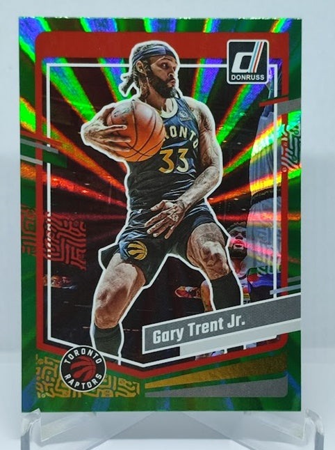 2023-24 Panini Donruss Green Laser Gary Trent jr Raptors #144