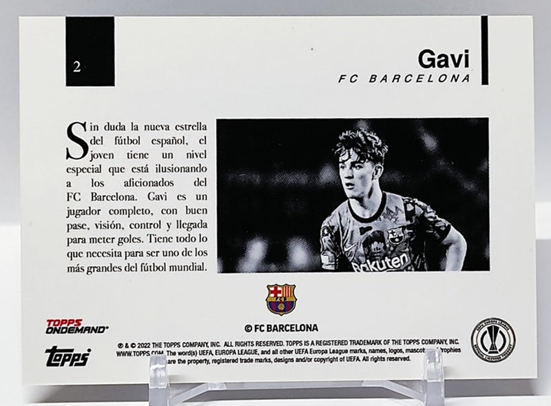 2021-22 Topps Simplicidad UEFA Euro RC Gavi FC Barcelona #2