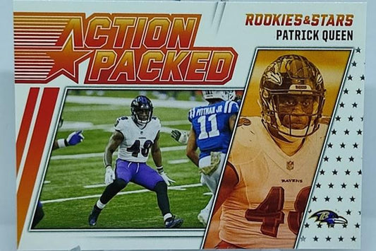 2021 Panini Rookies & Stars Action Packed Patrick Queen Ravens