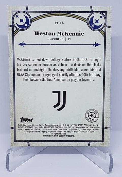 2022 Topps Merlin Prophegy Fulfilled Weston McKennie Juventus