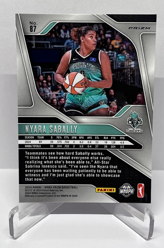 2024 Panini Prizm WNBA Logo Prizm Nyara Sabally Liberty #87