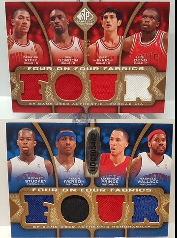 2009-10 Upper Deck Sp Game Used Four on Four Fabrics 49/65