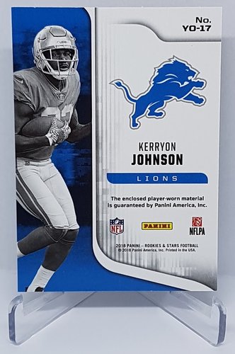 2019 Panini Rookies & Stars Year 1 Kerryon Johnson Lions