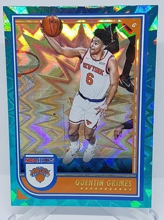 2022-23 Panini Hoops Teal Explosion Quentin Grimes Knicks #23