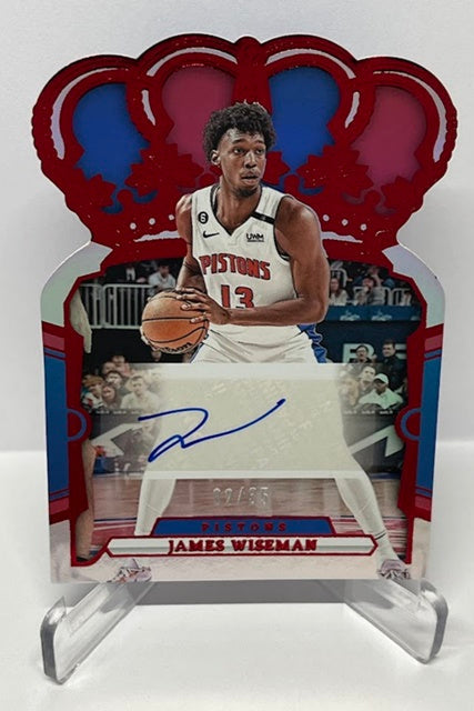 2023-24 Panini Crown Royale Auto James Wiseman Pistons 02/35 *4