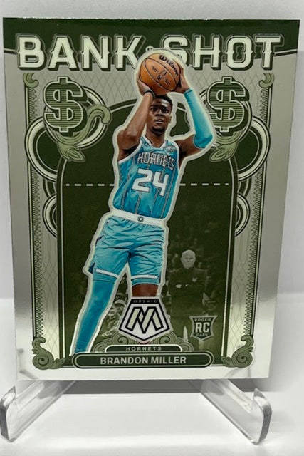 2023-24 Panini Mosaic Bank Shot RC Brandon Miller Hornets #14 *4