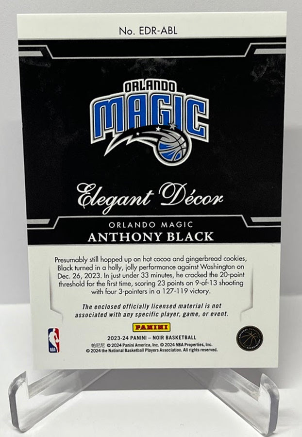 2023-24 Panini Noir Elegant Decor RC Anthony Black Orlando 22/99 *4