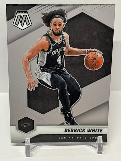 2020-21 Panini Mosaic Derrick White San Antonio Spurs #63