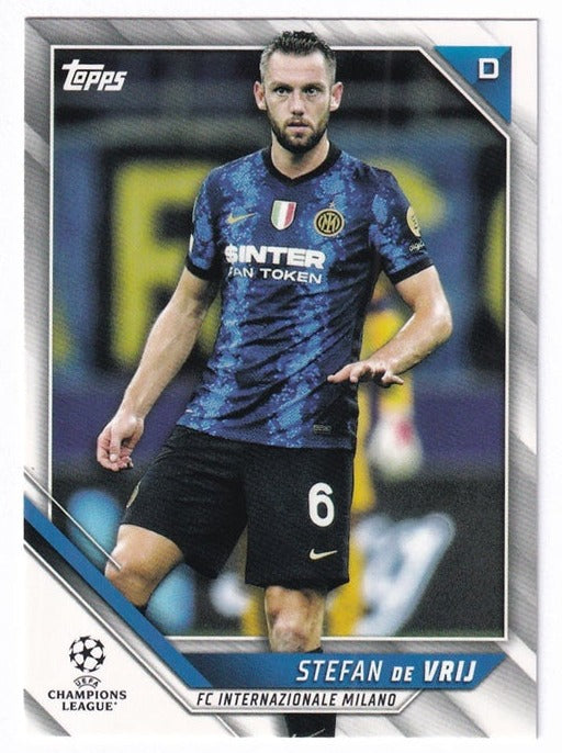 2022 Topps UCL Stefan De Vrij Internazionale Milano #93