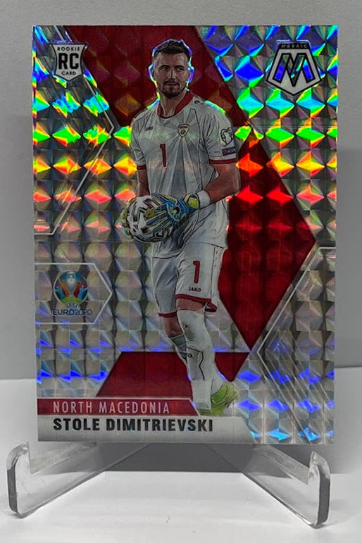 2021 Panini Mosaic UEFA EURO RC Stole Dimitrievski North Macedonia #57