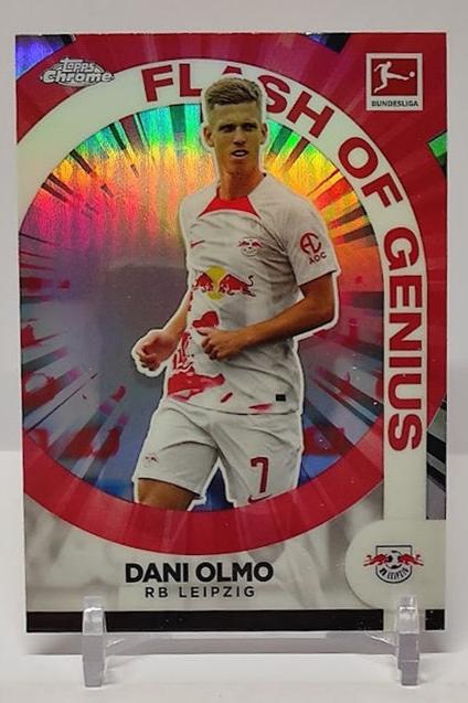 2022-23 Topps Chrome Flash of Genius Dani Olmo RB Leipzig