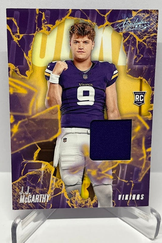 2024 Panini Absolute Memorabilia RC JJ McCarthy Minnesota Vikings *3