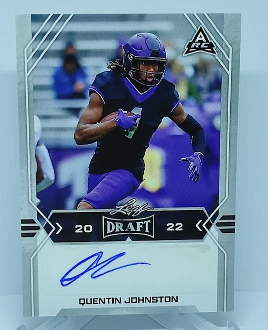 2022 Leaf Draft Autograph RC Quentin Johnston *1