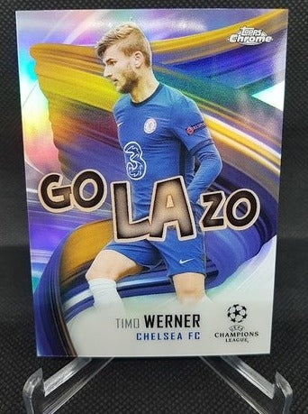 2021 Topps Chrome Golazo Timo Werner Chelsea FC