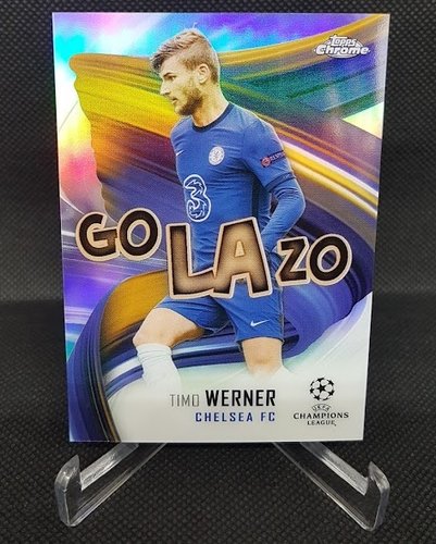 2021 Topps Chrome Golazo Timo Werner Chelsea FC