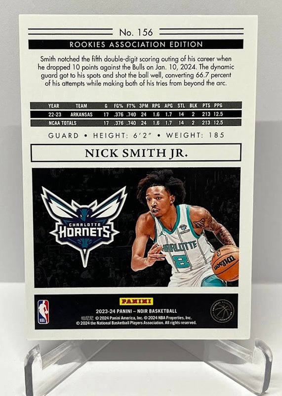 2023-24 Panini Noir RC Nick Smith jr Hornets 93/99 #156 *4