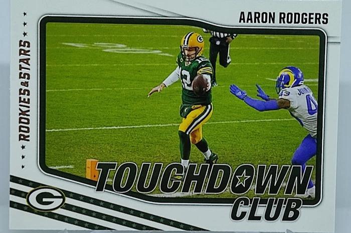 2021 Panini Rookies & Stars Touchdown Club Aaron Rodgers Packers