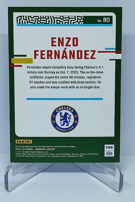 2023-24 Panin Donruss FIFA Silver Enzo Fernandez Chelsea FC #80