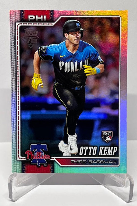 2026 Topps Series 1 Rainbow Foil RC Otto Kemp Philadelphia Phillies #187